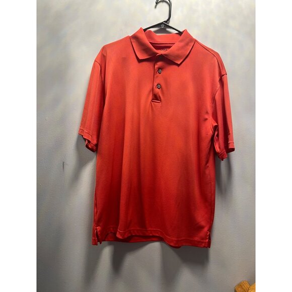 Links Edition Red Polo Shirt L/G Mens Short Sleeve Collared Golf Top - Picture 2 of 11